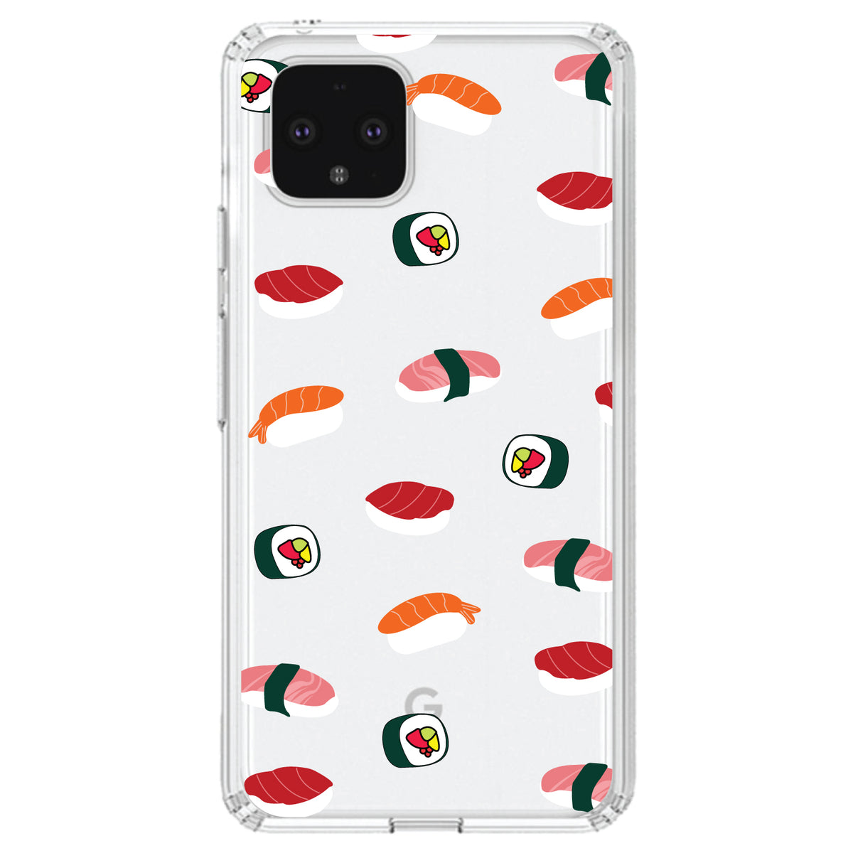 Cartoon Sushi Clear Shockproof iPhone Case, view 23