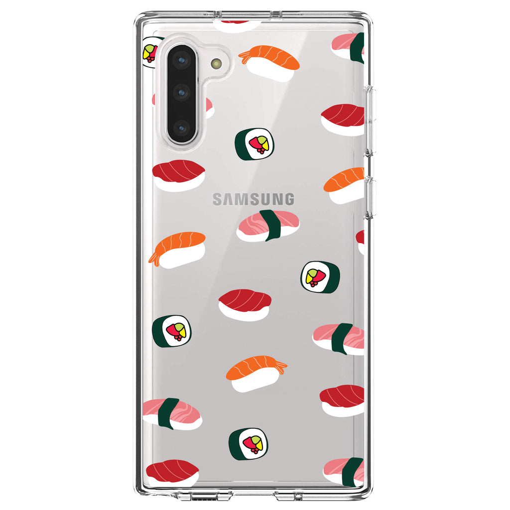 Cartoon Sushi Clear Shockproof iPhone Case, view 8