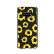 DistinctInk® Clear Shockproof Hybrid Case for Apple iPhone / Samsung Galaxy / Google Pixel - Yellow Sunflowers
