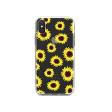 DistinctInk® Clear Shockproof Hybrid Case for Apple iPhone / Samsung Galaxy / Google Pixel - Yellow Sunflowers