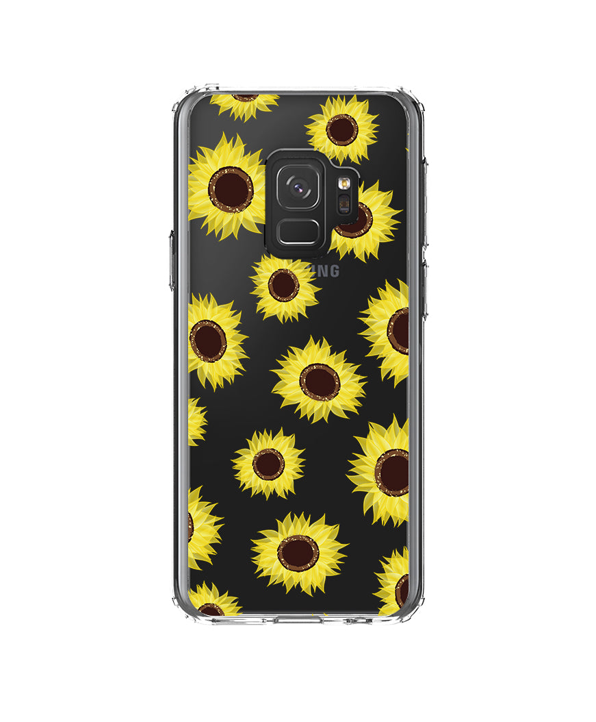 Yellow Sunflowers Clear Shockproof iPhone Case, view 18
