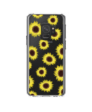 DistinctInk® Clear Shockproof Hybrid Case for Apple iPhone / Samsung Galaxy / Google Pixel - Yellow Sunflowers