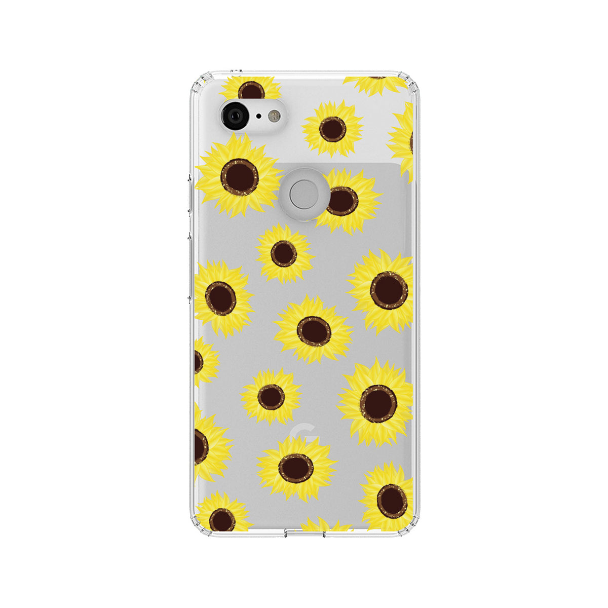 Yellow Sunflowers Clear Shockproof iPhone Case, view 21