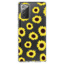 DistinctInk® Clear Shockproof Hybrid Case for Apple iPhone / Samsung Galaxy / Google Pixel - Yellow Sunflowers