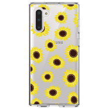DistinctInk® Clear Shockproof Hybrid Case for Apple iPhone / Samsung Galaxy / Google Pixel - Yellow Sunflowers