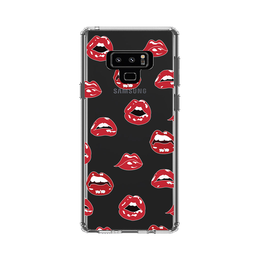 Red Lips Clear Shockproof iPhone Case, view 10
