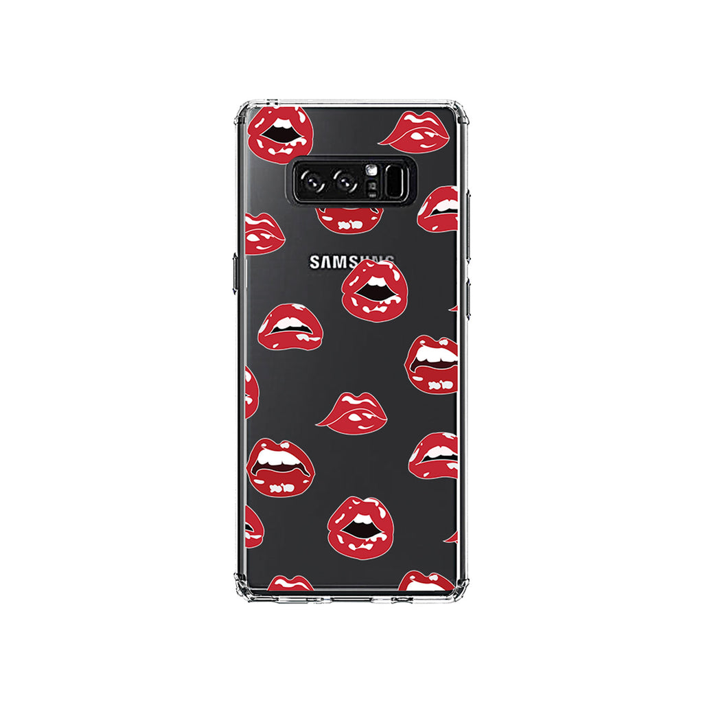 Red Lips Clear Shockproof iPhone Case, view 11