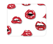 DistinctInk Custom Foam Rubber Mouse Pad - 1/4" Thick - Red Lips