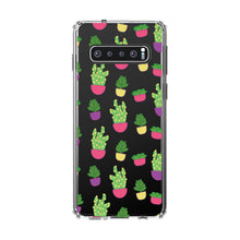 DistinctInk® Clear Shockproof Hybrid Case for Apple iPhone / Samsung Galaxy / Google Pixel - Succulents / Cacti