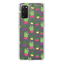 DistinctInk® Clear Shockproof Hybrid Case for Apple iPhone / Samsung Galaxy / Google Pixel - Succulents / Cacti