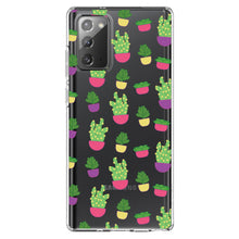 DistinctInk® Clear Shockproof Hybrid Case for Apple iPhone / Samsung Galaxy / Google Pixel - Succulents / Cacti