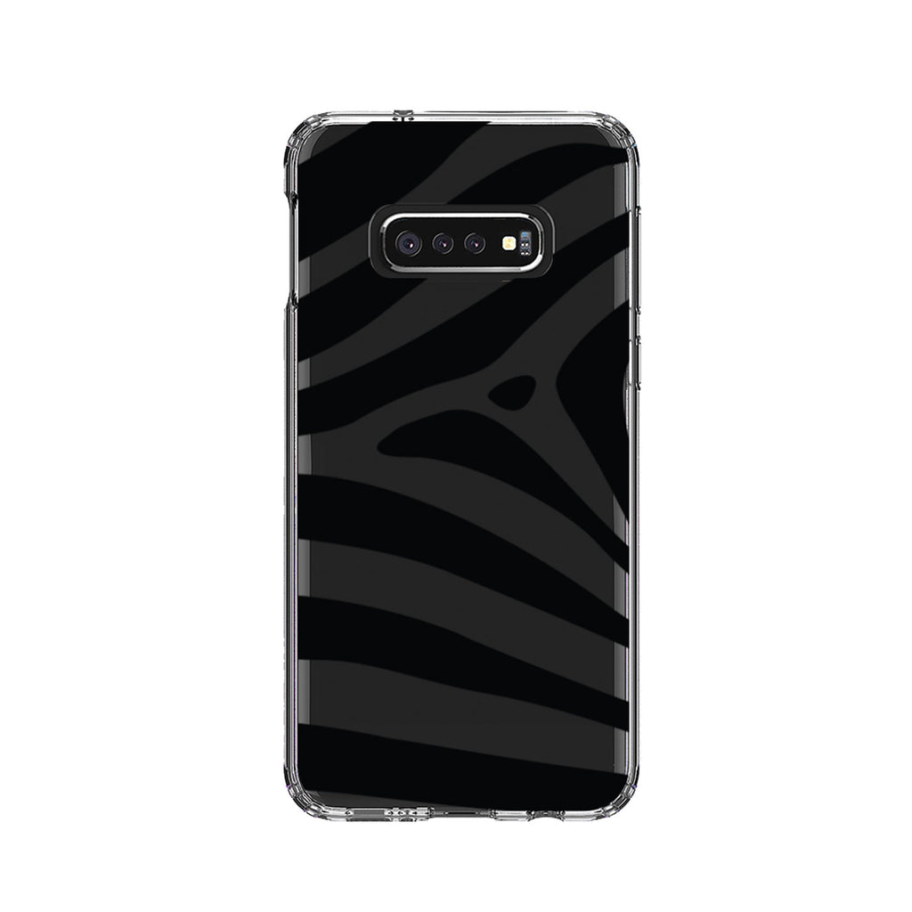 Black & Clear Zebra Stripes Clear Shockproof iPhone Case, view 17
