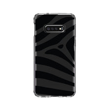 DistinctInk® Clear Shockproof Hybrid Case for Apple iPhone / Samsung Galaxy / Google Pixel - Black & Clear Zebra Stripes