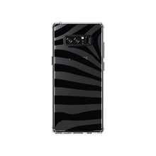 DistinctInk® Clear Shockproof Hybrid Case for Apple iPhone / Samsung Galaxy / Google Pixel - Black & Clear Zebra Stripes