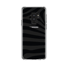 DistinctInk® Clear Shockproof Hybrid Case for Apple iPhone / Samsung Galaxy / Google Pixel - Black & Clear Zebra Stripes