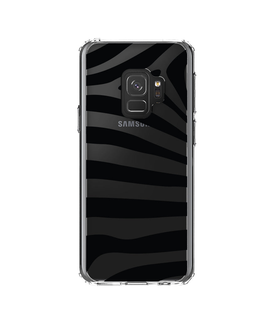 Black & Clear Zebra Stripes Clear Shockproof iPhone Case, view 18