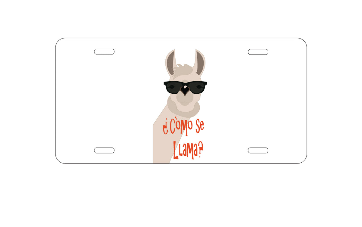 Custom Aluminum Decorative Vanity Front License Plate - Cómo se Llama?