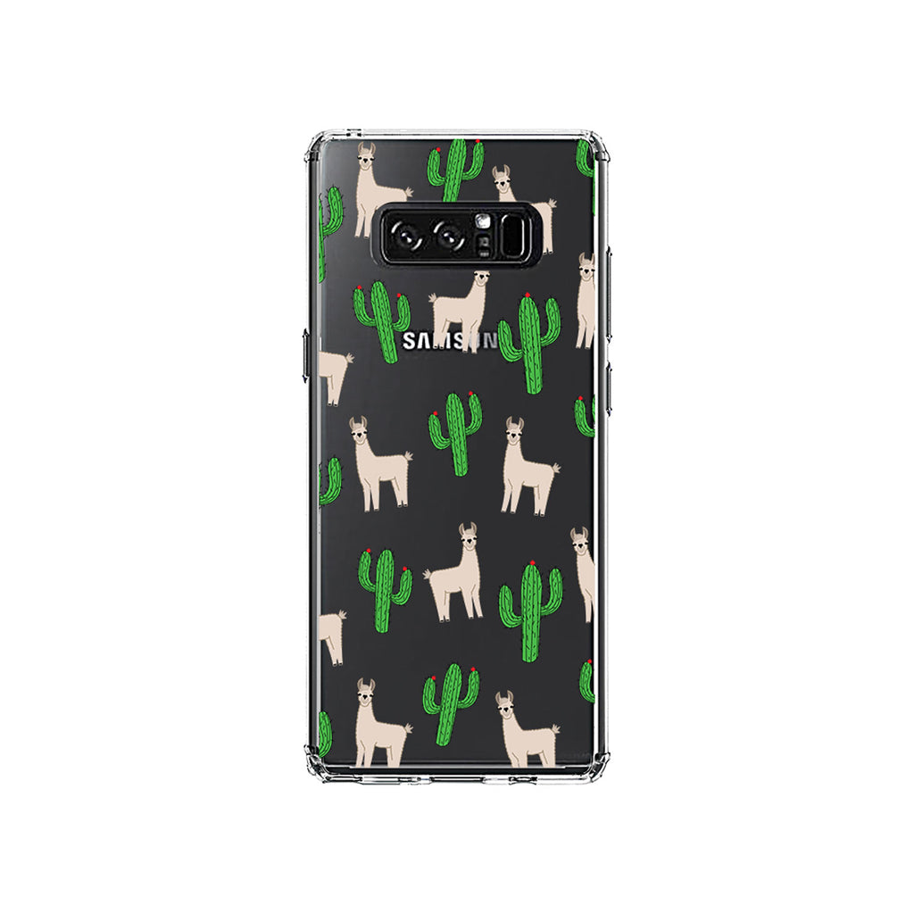 Llamas and Cacti Cactus Clear Shockproof iPhone Case, view 12