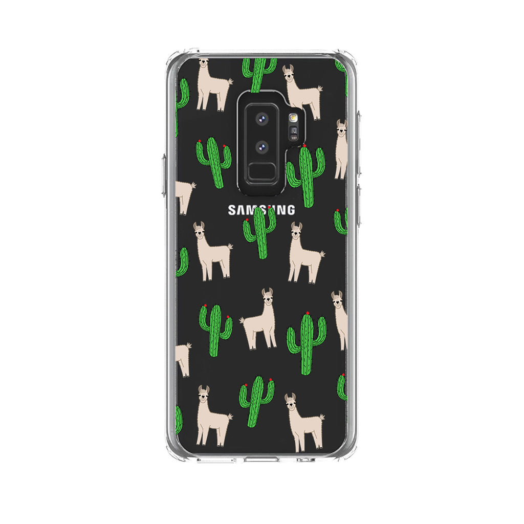 Llamas and Cacti Cactus Clear Shockproof iPhone Case, view 20