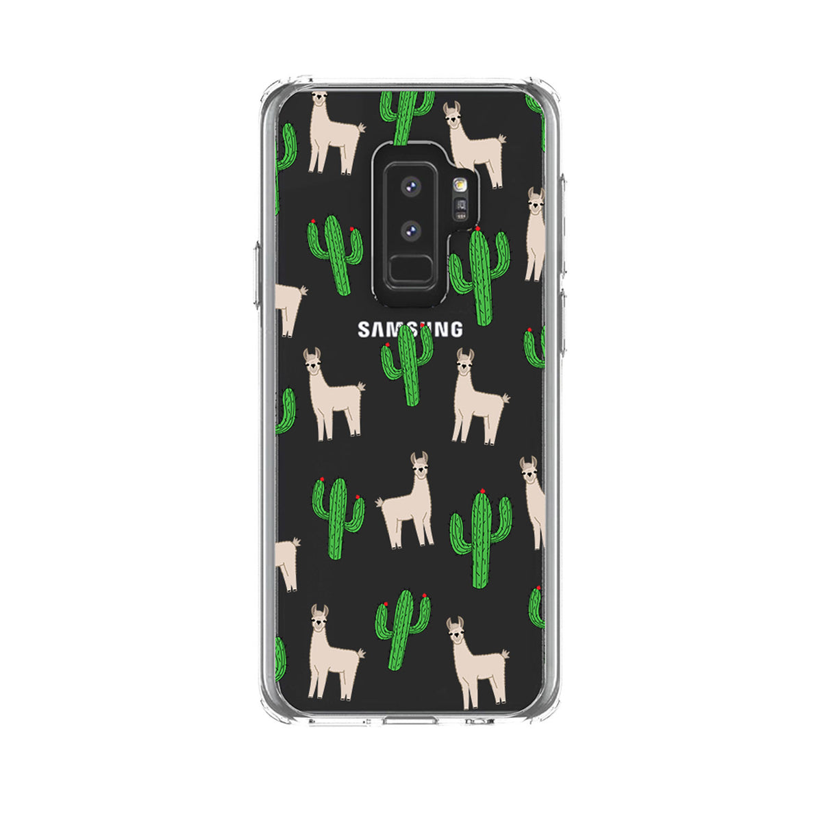 Llamas and Cacti Cactus Clear Shockproof iPhone Case, view 20