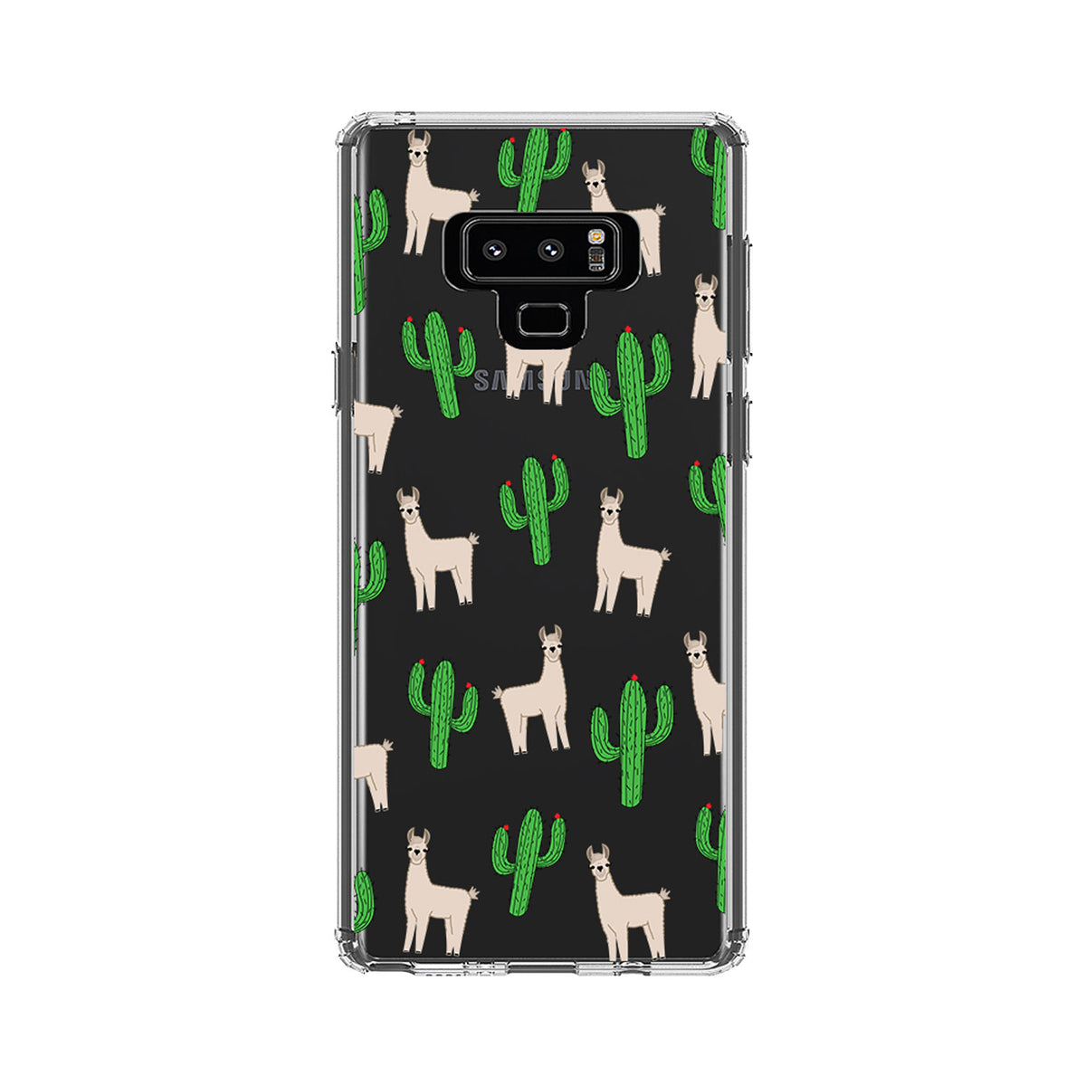 Llamas and Cacti Cactus Clear Shockproof iPhone Case, view 11