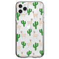 Llamas and Cacti Cactus Clear Shockproof iPhone Case