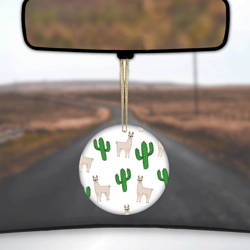 Llamas and Cacti Cactus Ceramic Ornament, view 3