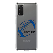 DistinctInk® Clear Shockproof Hybrid Case for Apple iPhone / Samsung Galaxy / Google Pixel - Kentucky Football - Blue, Black