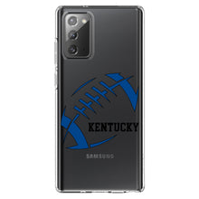 DistinctInk® Clear Shockproof Hybrid Case for Apple iPhone / Samsung Galaxy / Google Pixel - Kentucky Football - Blue, Black