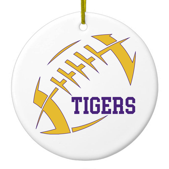 Purple, Gold Ceramic Ornament