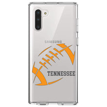 DistinctInk® Clear Shockproof Hybrid Case for Apple iPhone / Samsung Galaxy / Google Pixel - Tennessee Football - Orange, Smokey