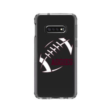 DistinctInk® Clear Shockproof Hybrid Case for Apple iPhone / Samsung Galaxy / Google Pixel - Aggies Football - Maroon, White