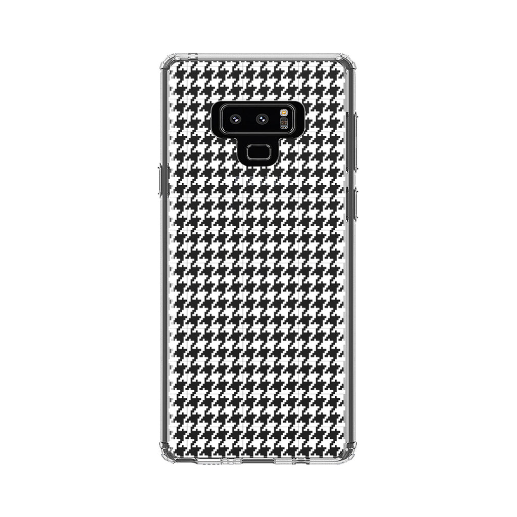 White Houndstooth Clear Shockproof iPhone Case, view 11
