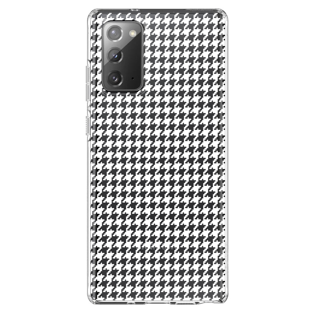 White Houndstooth Clear Shockproof iPhone Case, view 7