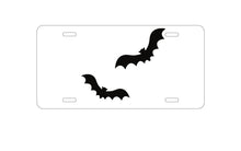 DistinctInk Custom Aluminum Decorative Vanity Front License Plate - Bats and Spider Webs