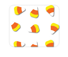 DistinctInk Custom Foam Rubber Mouse Pad - 1/4" Thick - Repeating Candy Corn