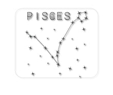 DistinctInk Custom Foam Rubber Mouse Pad - 1/4" Thick - Star Zodiac Pisces