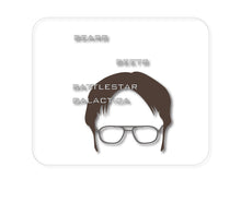 DistinctInk Custom Foam Rubber Mouse Pad - 1/4" Thick - BEARS BEETS BATTLESTAR GALACTICA