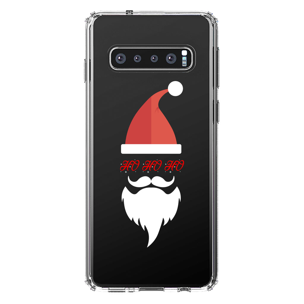 Santa Hat HO HO HO Clear Shockproof iPhone Case, view 17
