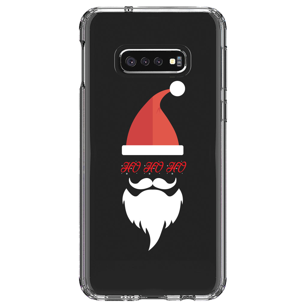 Santa Hat HO HO HO Clear Shockproof iPhone Case, view 18
