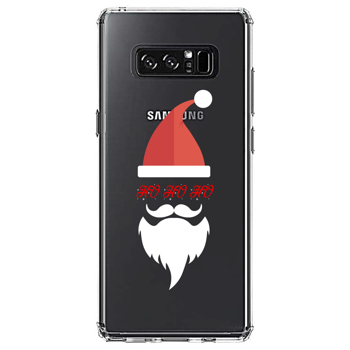 Santa Hat HO HO HO Clear Shockproof iPhone Case, view 12