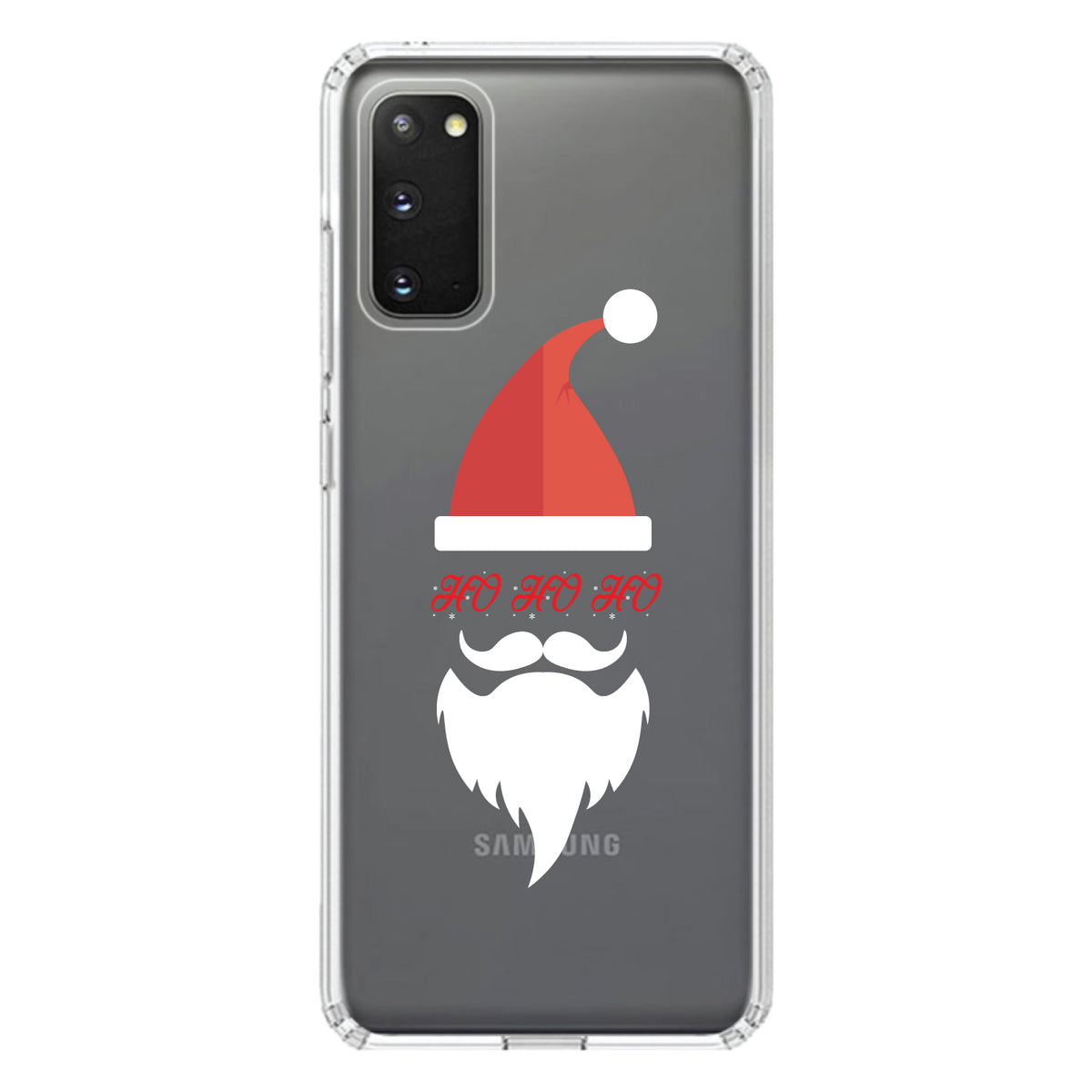 Santa Hat HO HO HO Clear Shockproof iPhone Case, view 14