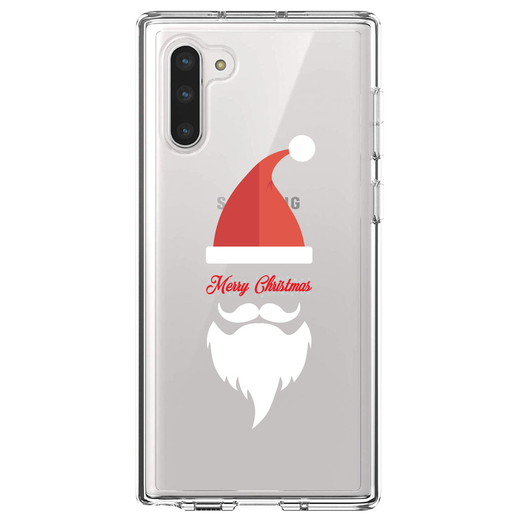 Santa Hat Merry Christmas Clear Shockproof iPhone Case, view 9