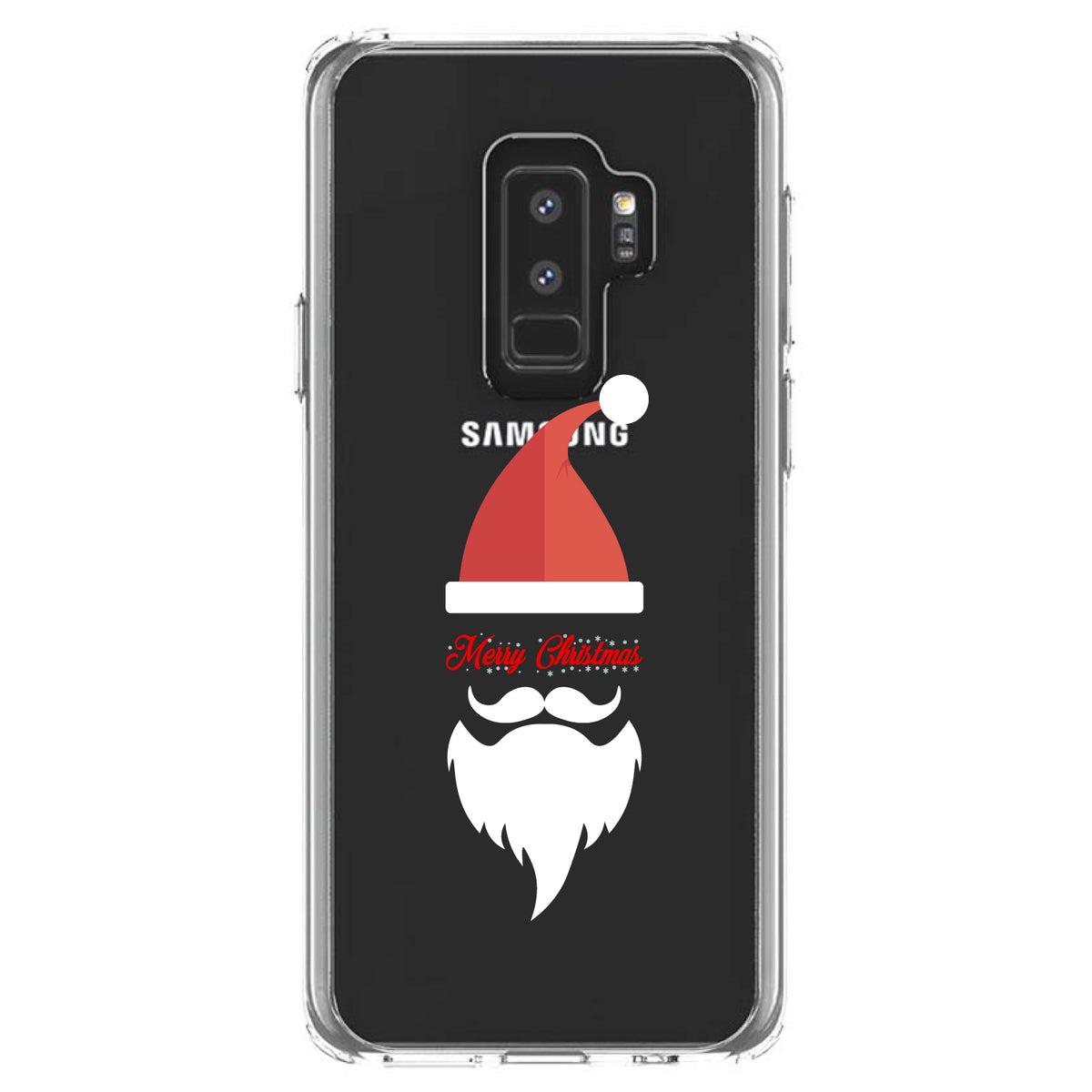 Santa Hat Merry Christmas Clear Shockproof iPhone Case, view 20