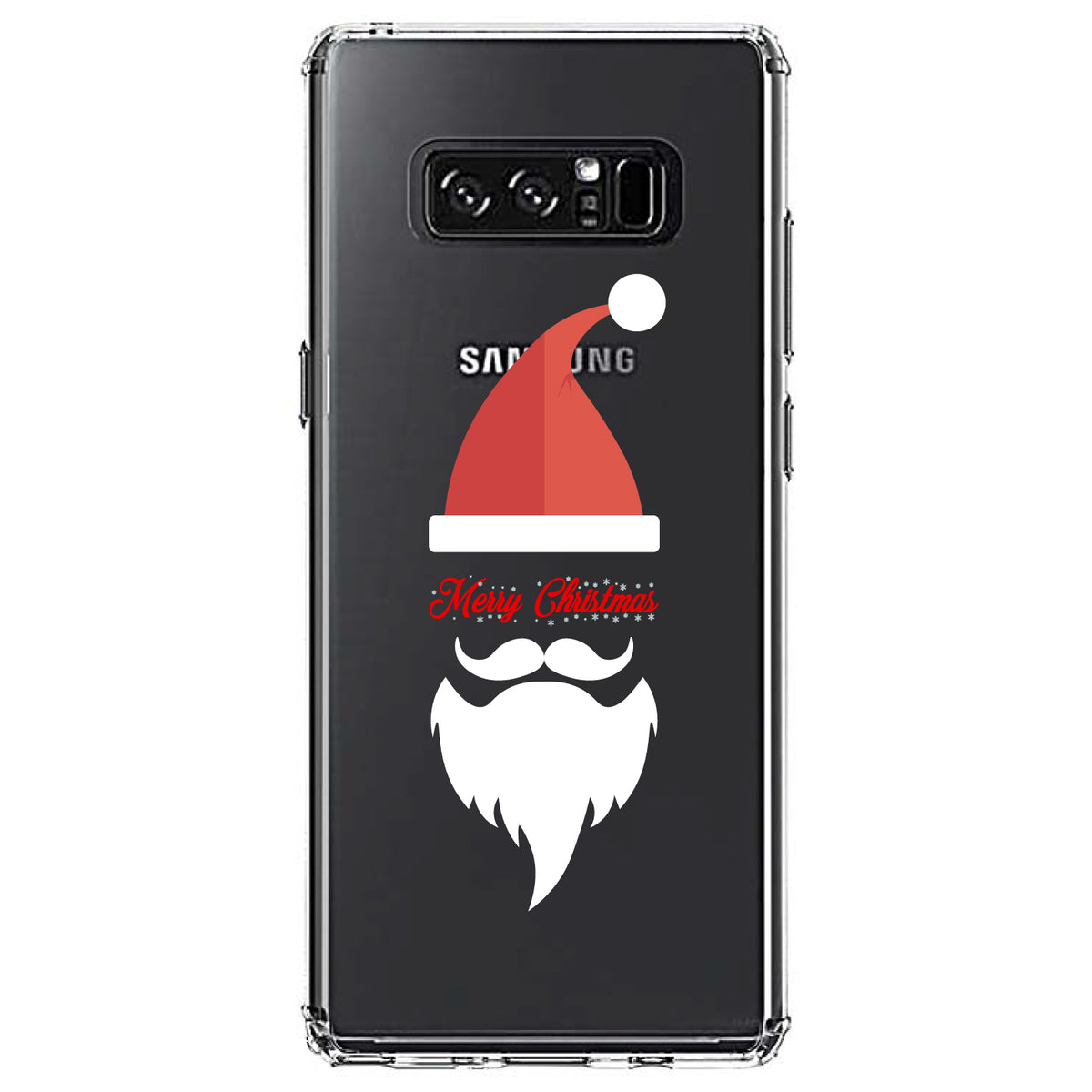 Santa Hat Merry Christmas Clear Shockproof iPhone Case, view 12