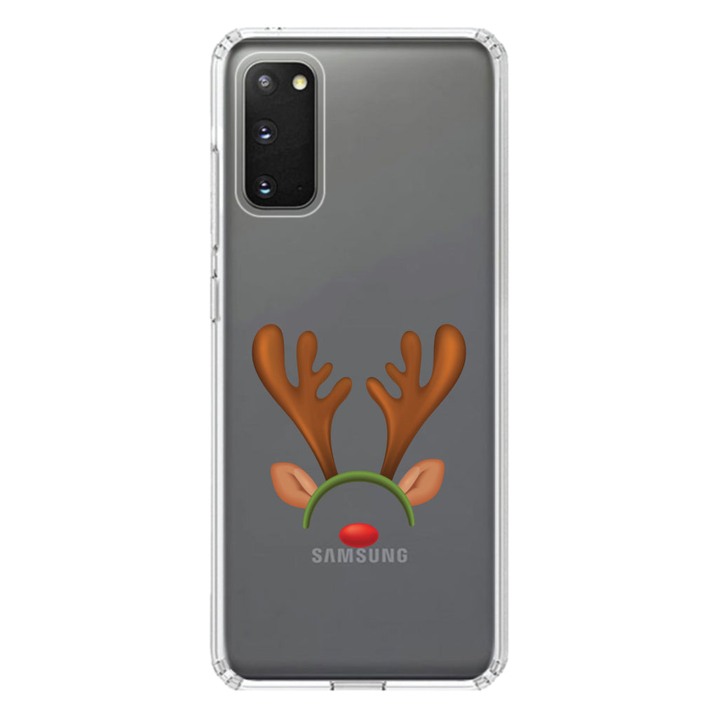Reindeer Face Christmas Clear Shockproof iPhone Case, view 15