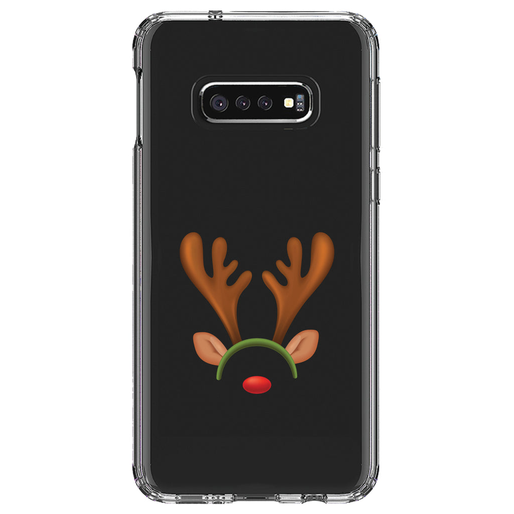 Reindeer Face Christmas Clear Shockproof iPhone Case, view 18