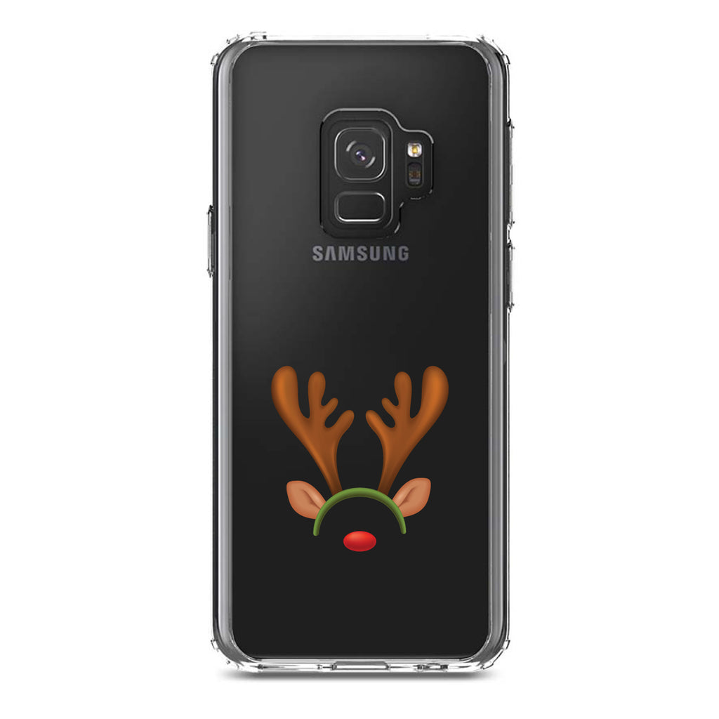 Reindeer Face Christmas Clear Shockproof iPhone Case, view 19