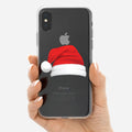 Santa Claus Hat, Merry Christmas Clear Shockproof iPhone Case