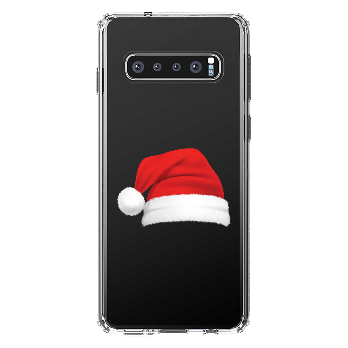 Realistic Santa Hat Christmas Clear Shockproof iPhone Case, view 16